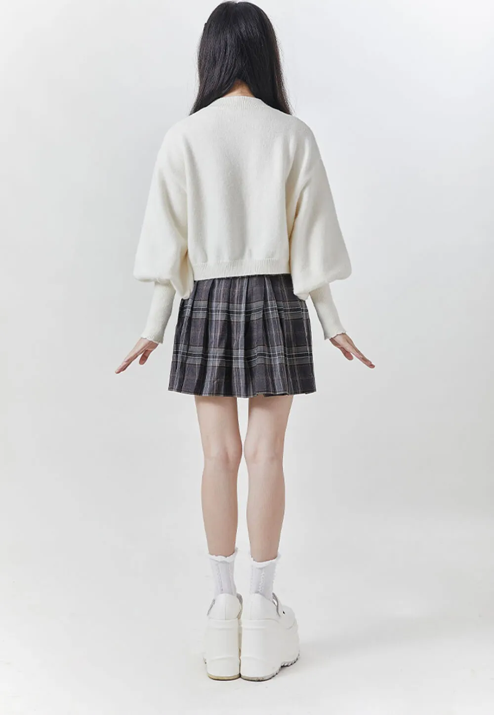 Cinnamoroll Pom-Pom Lamb Sleeve Sweater