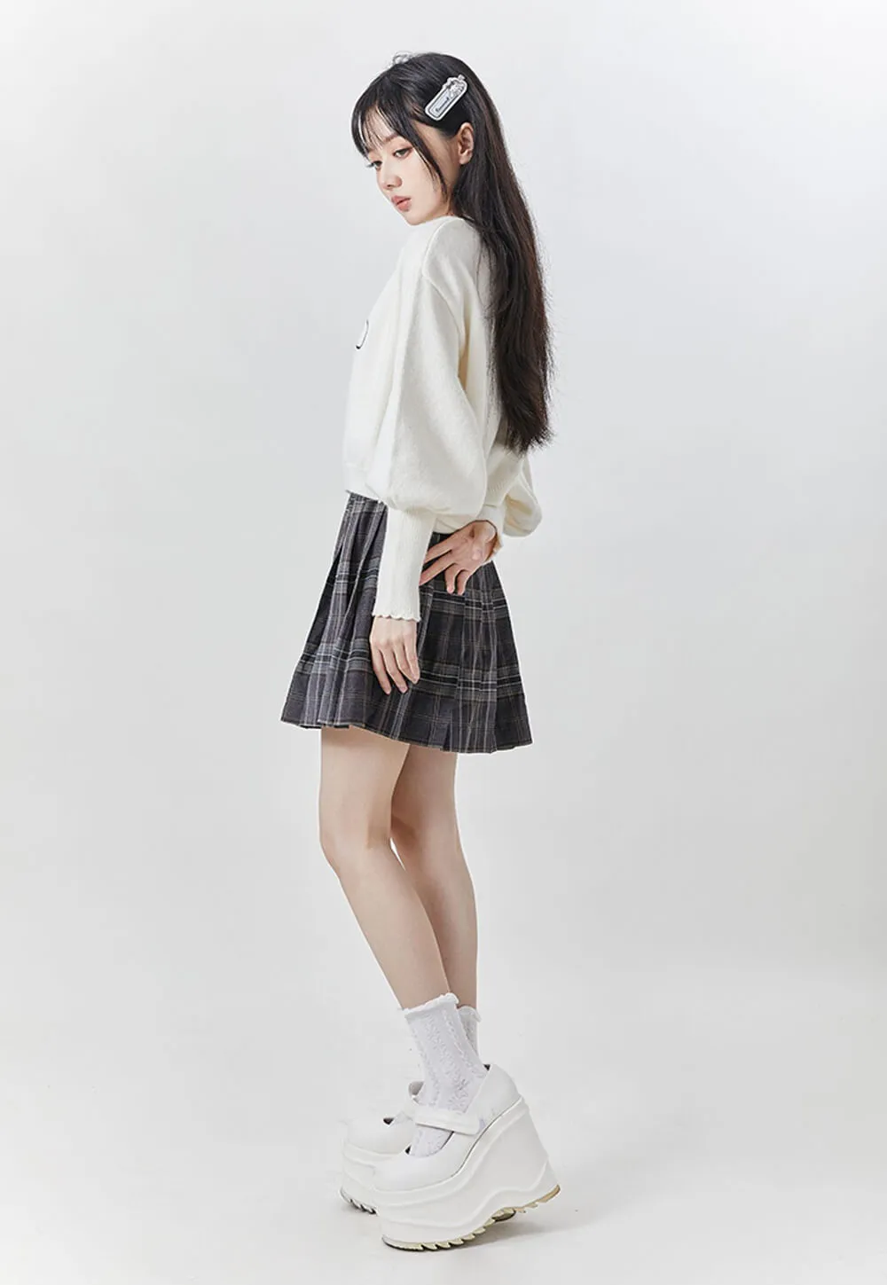 Cinnamoroll Pom-Pom Lamb Sleeve Sweater