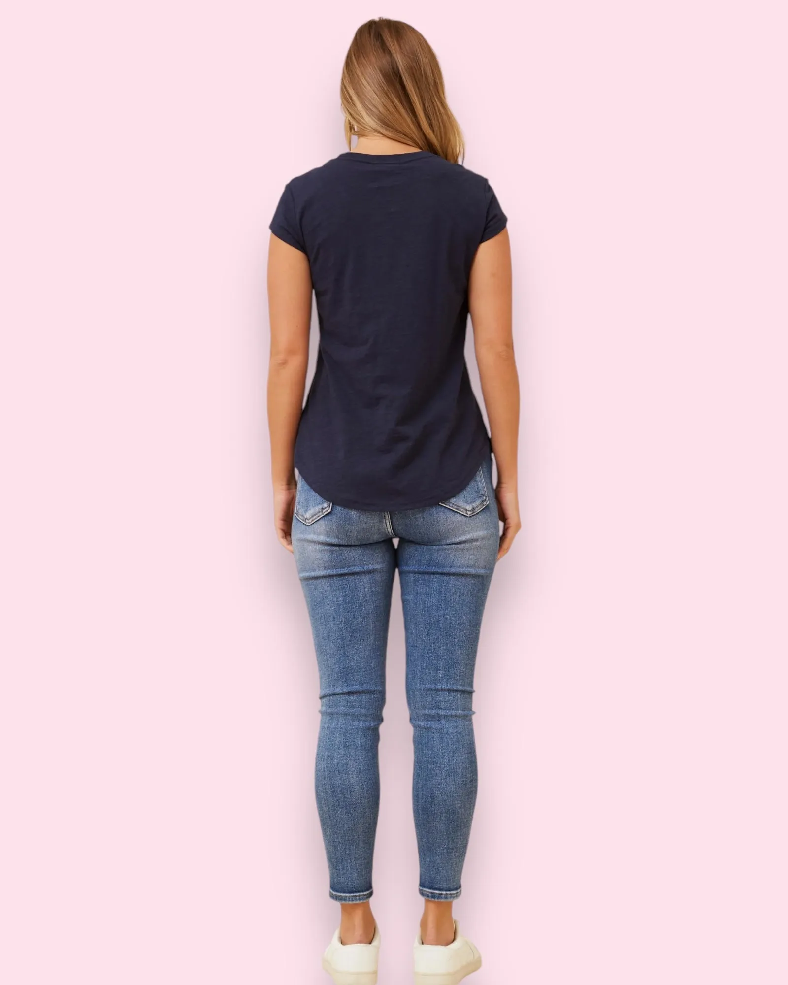 J’ADORE Graphic Tee - Navy