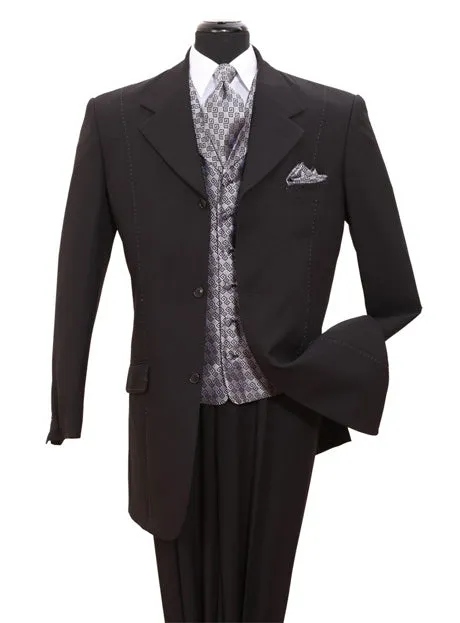 Milano Moda 6802V-BL Mens Suit