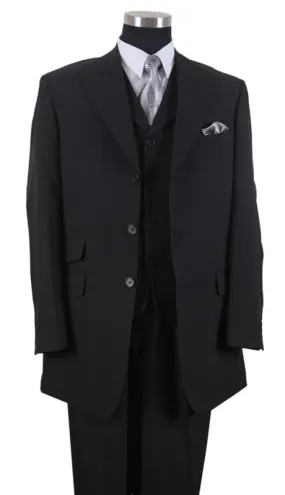 Milano Moda 905V-BLK Mens Suit